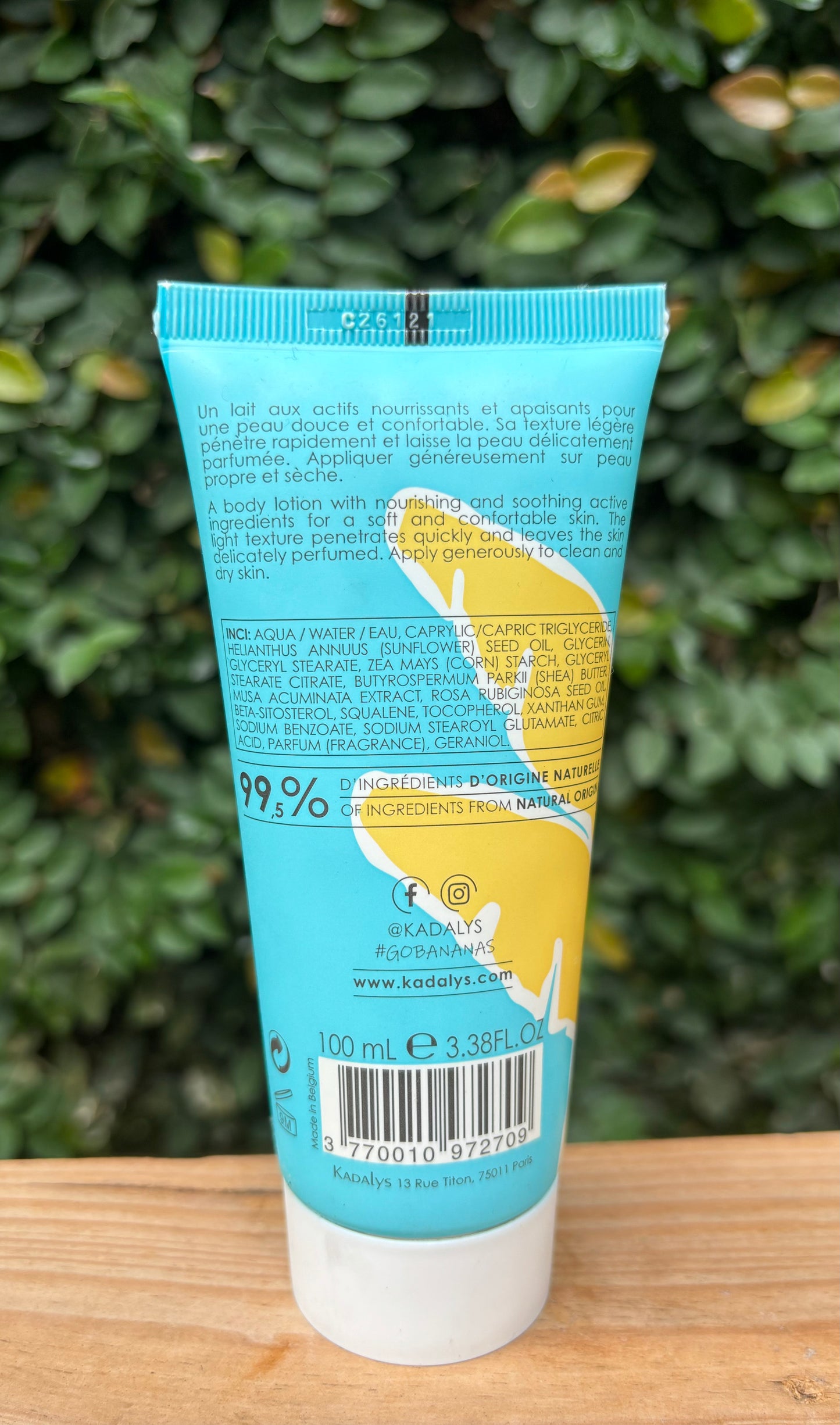 Kadalys - Lait corps nourrissant Bio 100 ml