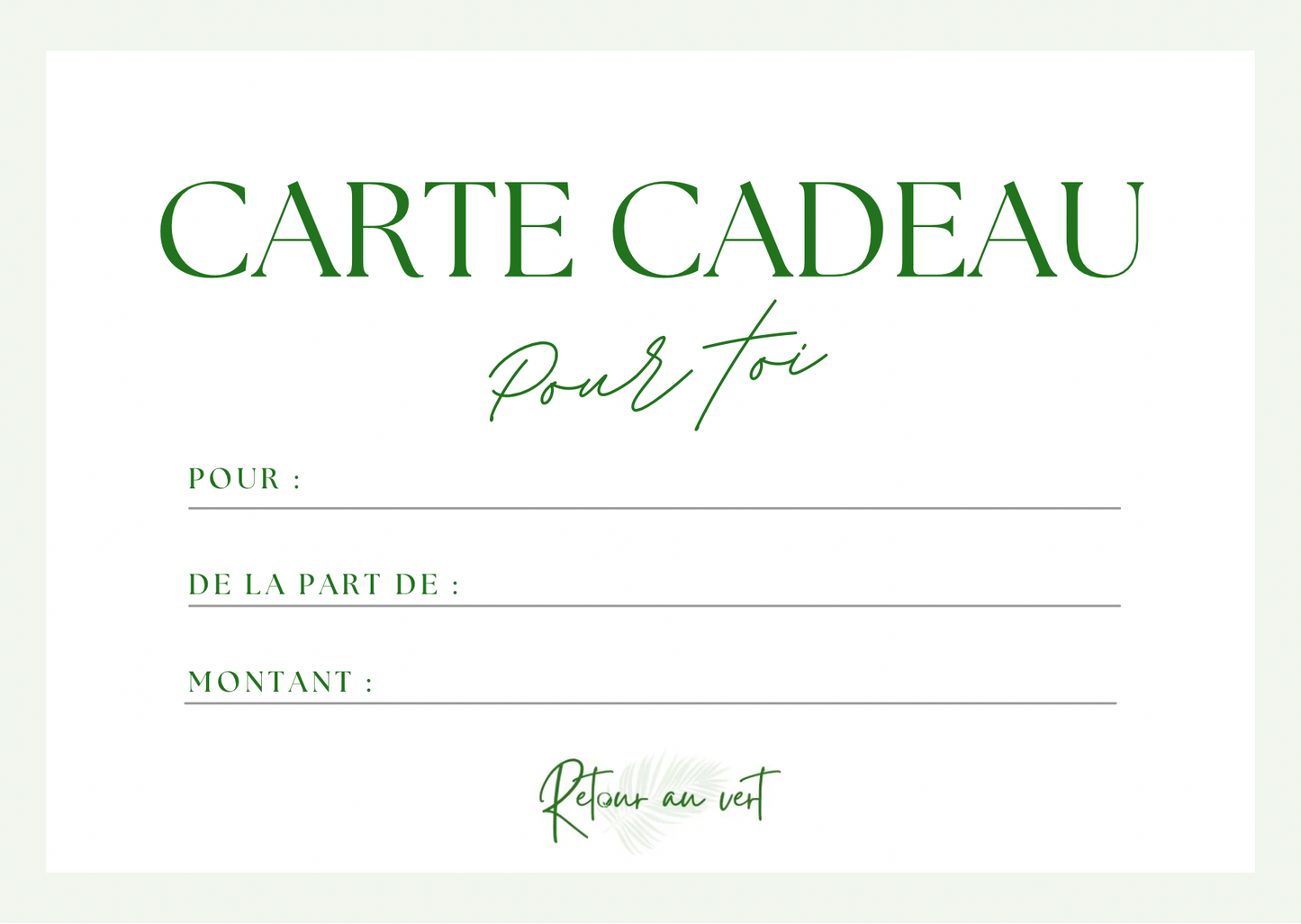 Carte cadeau