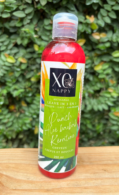 XO Nappy - Punch aloe vera baobab kératine 250 ml