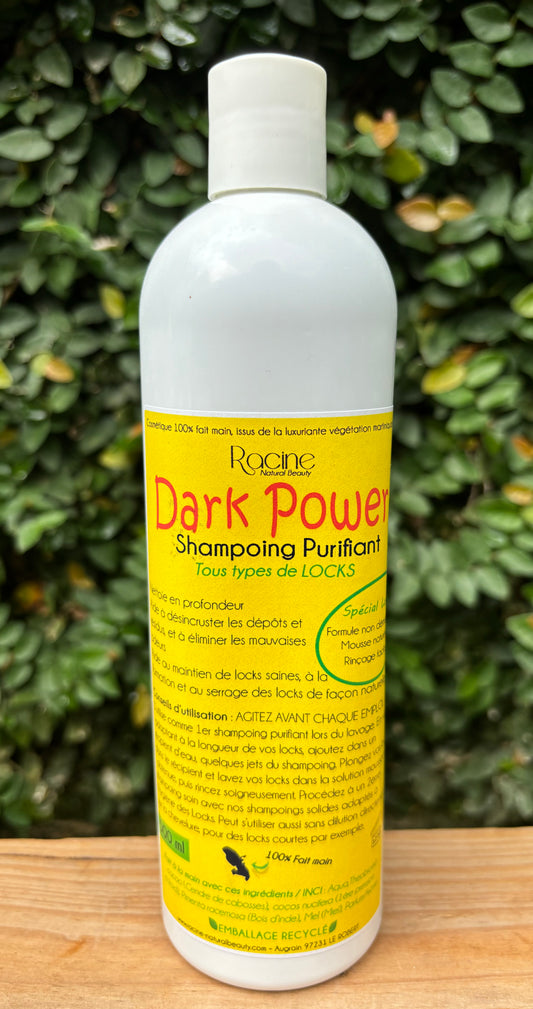 Racine natural beauty - Shampoing liquide Dark power 500 ml